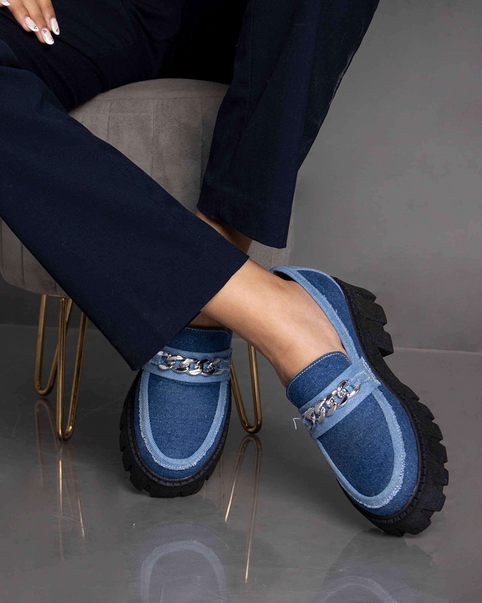 Mocasin Jean Tela Cadena 1