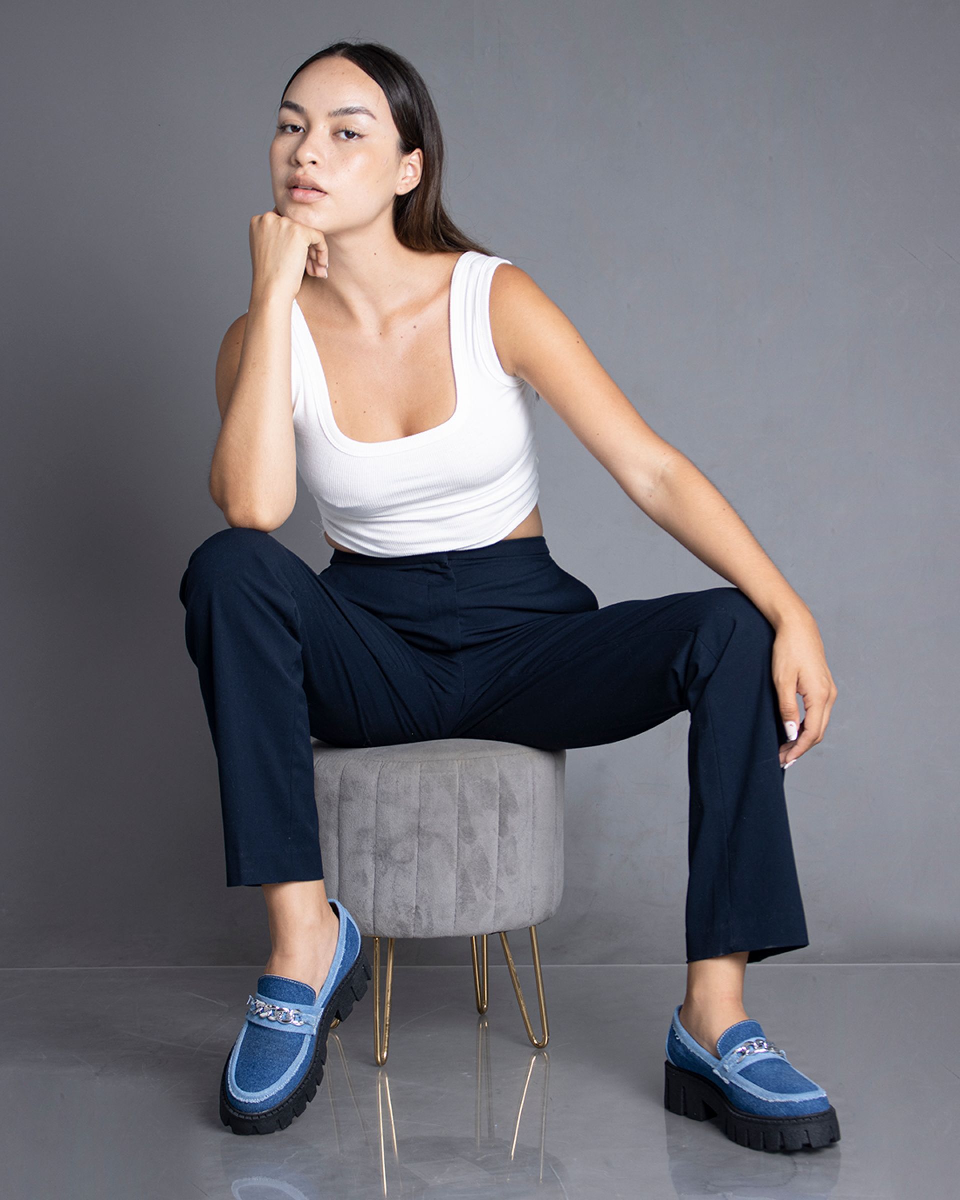 Mocasin Jean Tela Cadena 3
